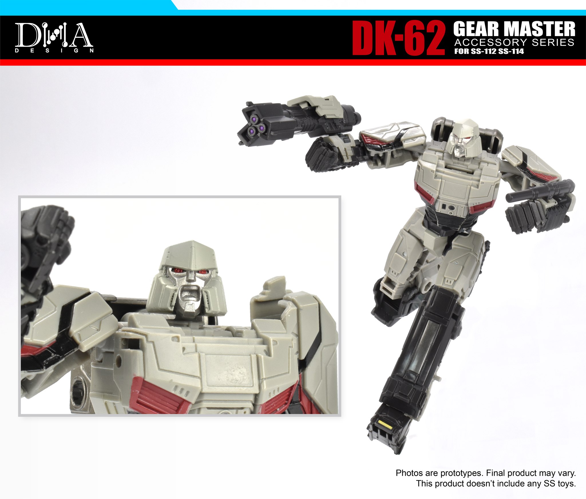 DNA Design DK-62 ONE Optimus Prime & Megatron Gear Master